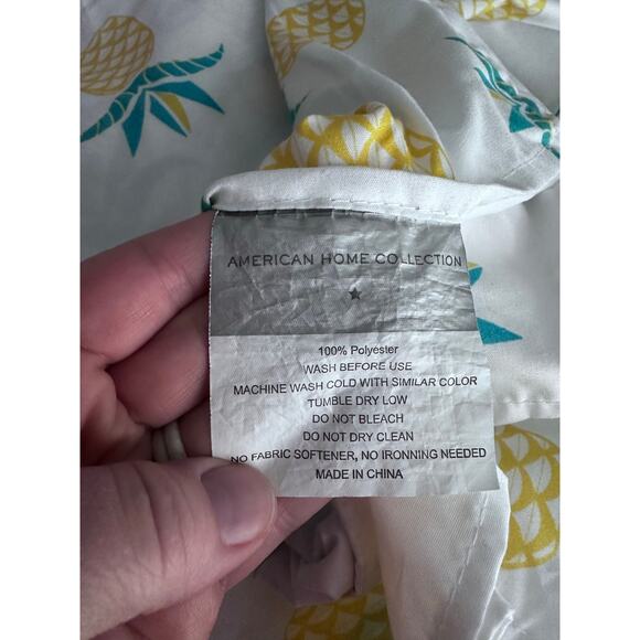 American Home Collection Pineapple Twin Sheet Set - Picture 6 of 6